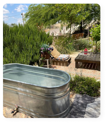 בריכת קרח במרחב הטיפולי חוות להב